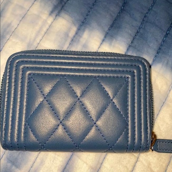 Dark Blue BoyQuilted Card Wallet - Picture 2 of 8